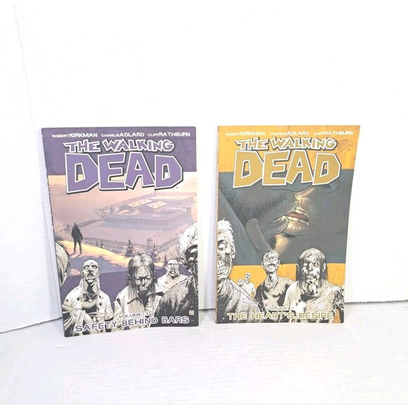 The Walking Dead Image Graphic Novel Lot Bundle Volume 3 & 4 Paperback Zombies - Picture 1 of 2